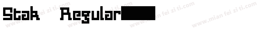 Stak Regular字体转换